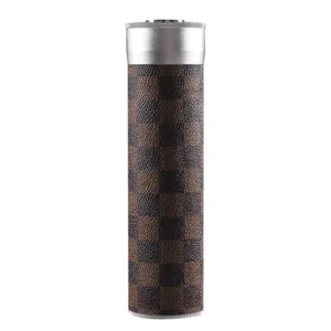 Humidor Travel Tube S  + Higrometrom - koža Khaki