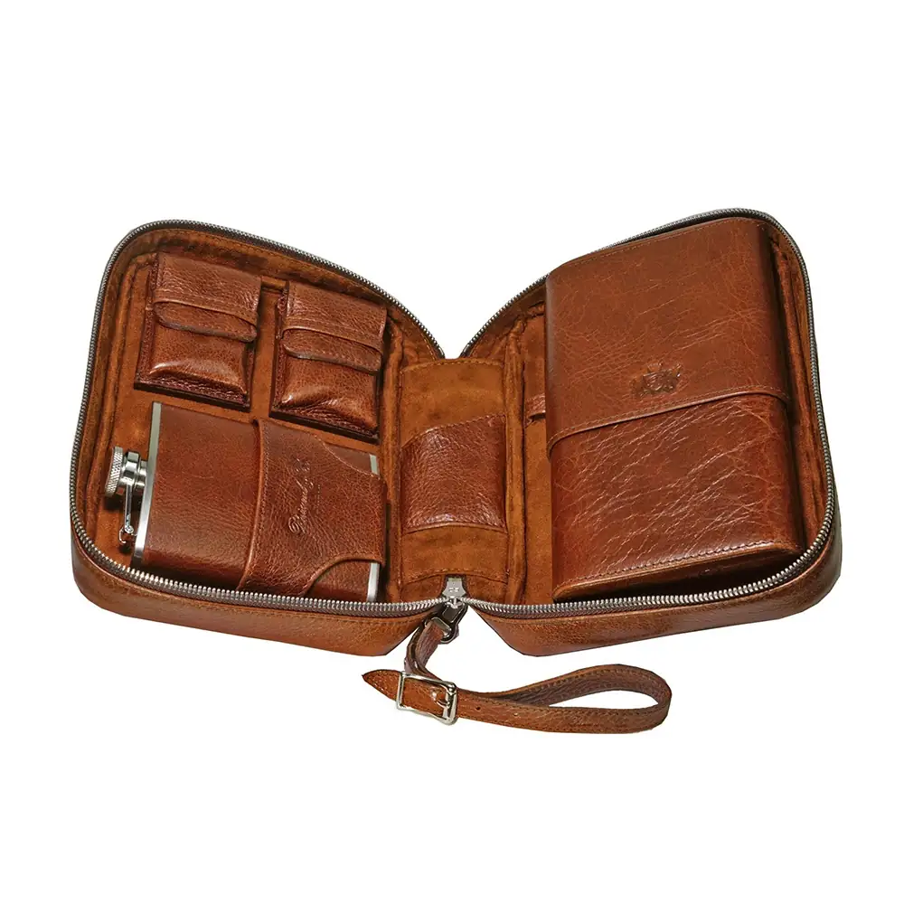 Brizard Havana Traveler - Antique Saddle
