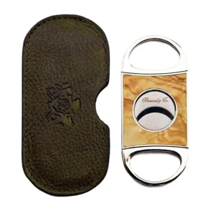 Cigar Cutter Brizard Double Guillotine Series 2 – Olive & Wood