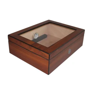 Humidor IT Brown Glasstop - 25 cigara