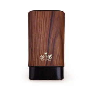 Cigar Case Brizard 3 cigars – Antique Black & Rosewood