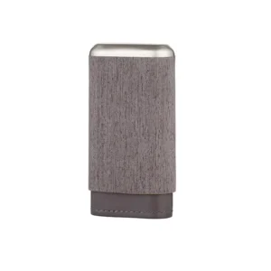 Cigar Case Angelo 3 Cigars - Veneer Wood & Leather R-56
