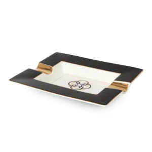 Ashtray Angelo Ceramic Black - Gold